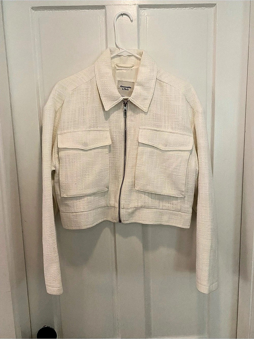 Abercrombie & Fitch Tweed White Size Medium Like New